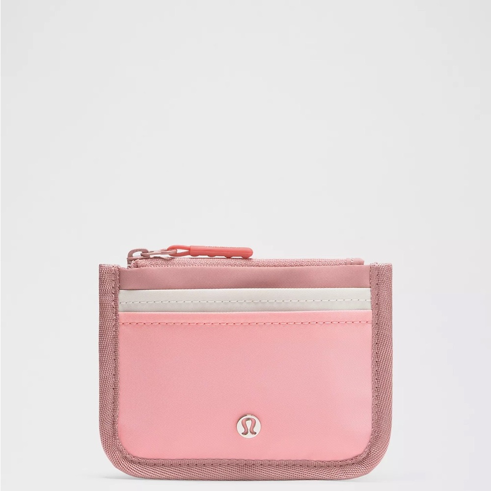 lululemon athletica Pink and White Card Holder